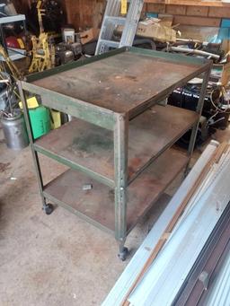 Metal Rolling Work Cart