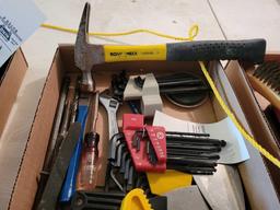 Hammer, Allen Keys, paint scrappers, tools