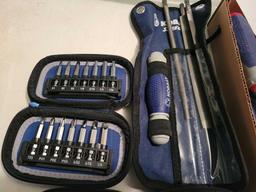 Like New Kobalt tools, Bit set, Files, Grips, Pliers, and more