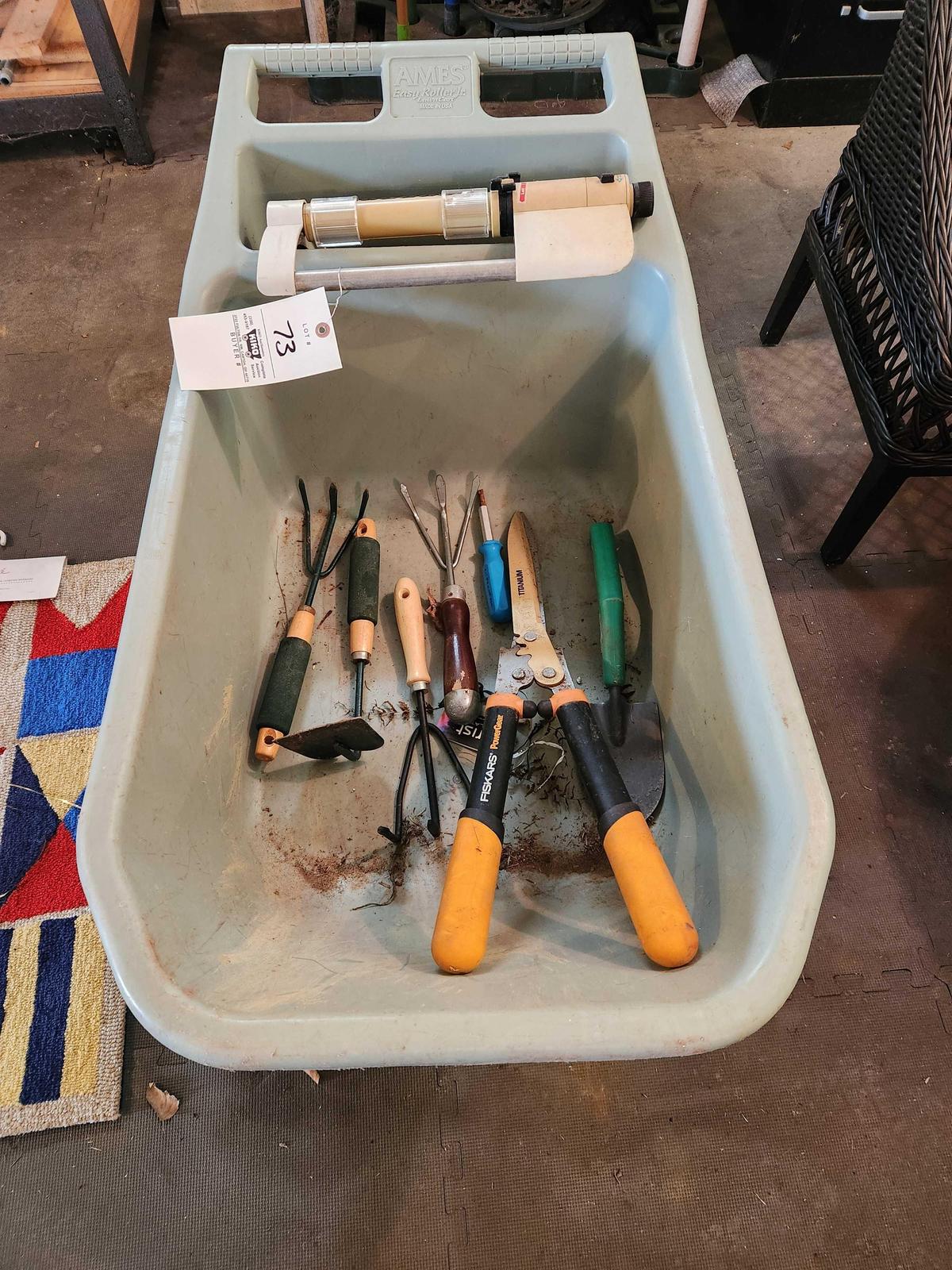 Garden Cart and Tools