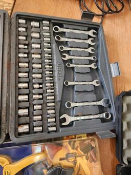 Quick Grip set, Air Stapler, and socket set