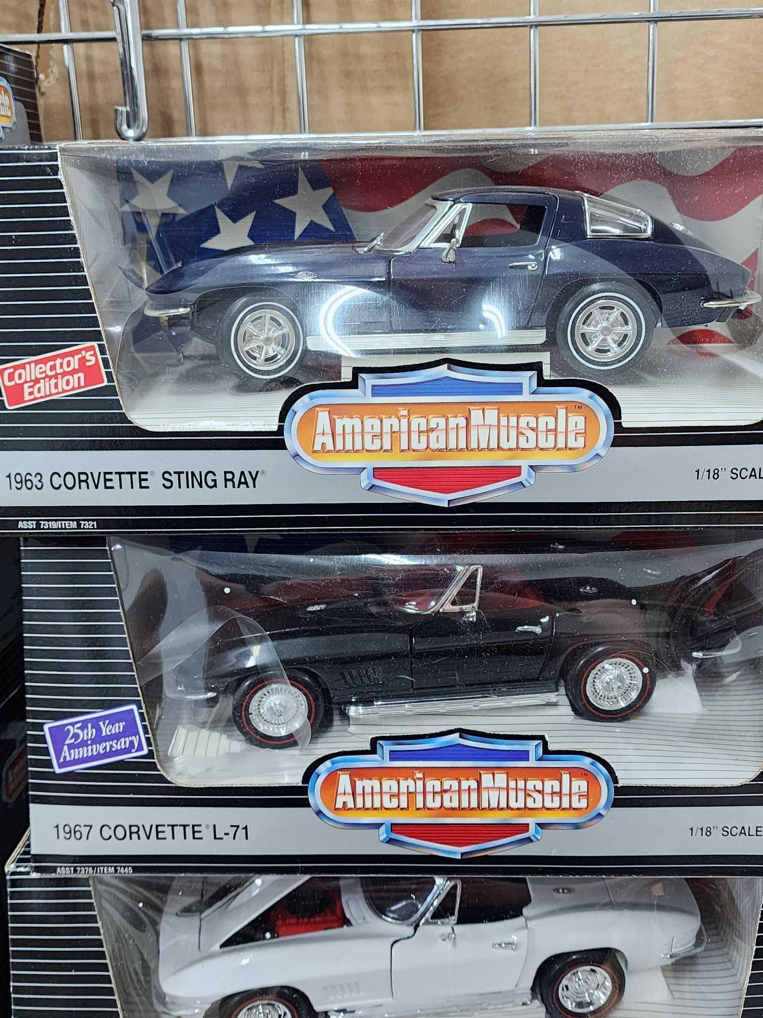 (8) American Muscle Die Cast Cars 1:18 scale