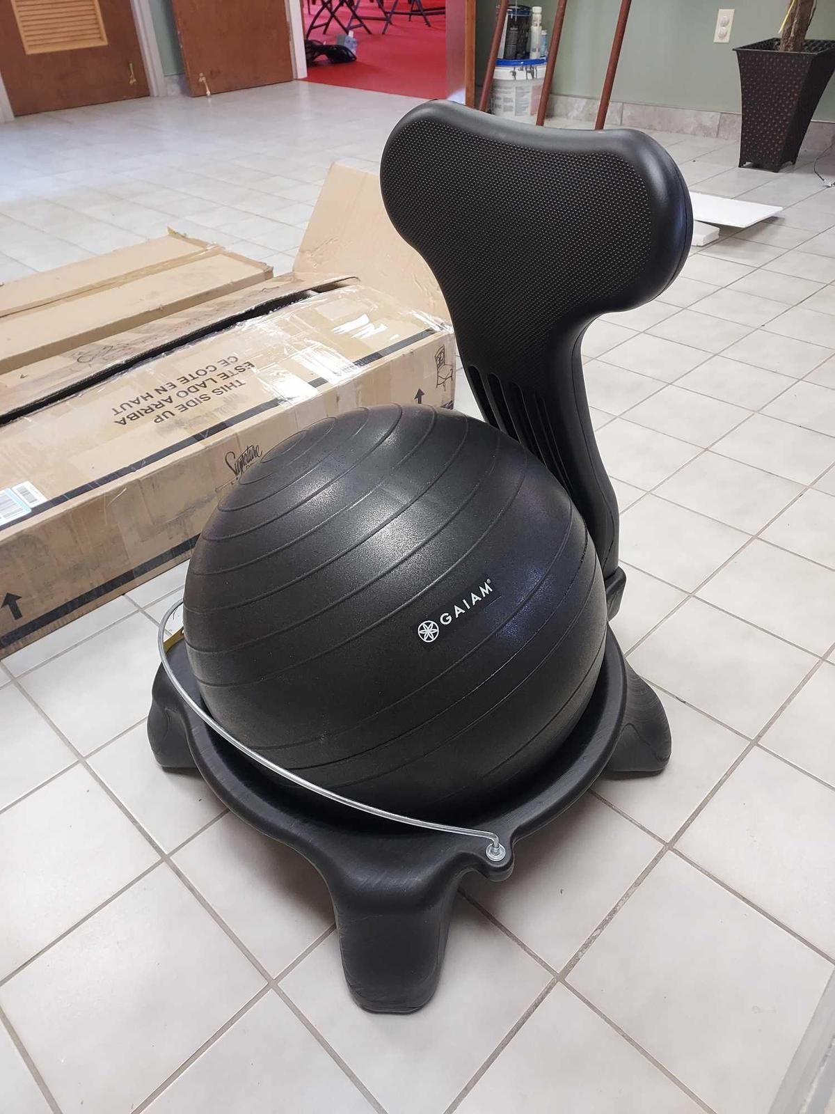 Gaiam Exercise Ball & Chair-Stand