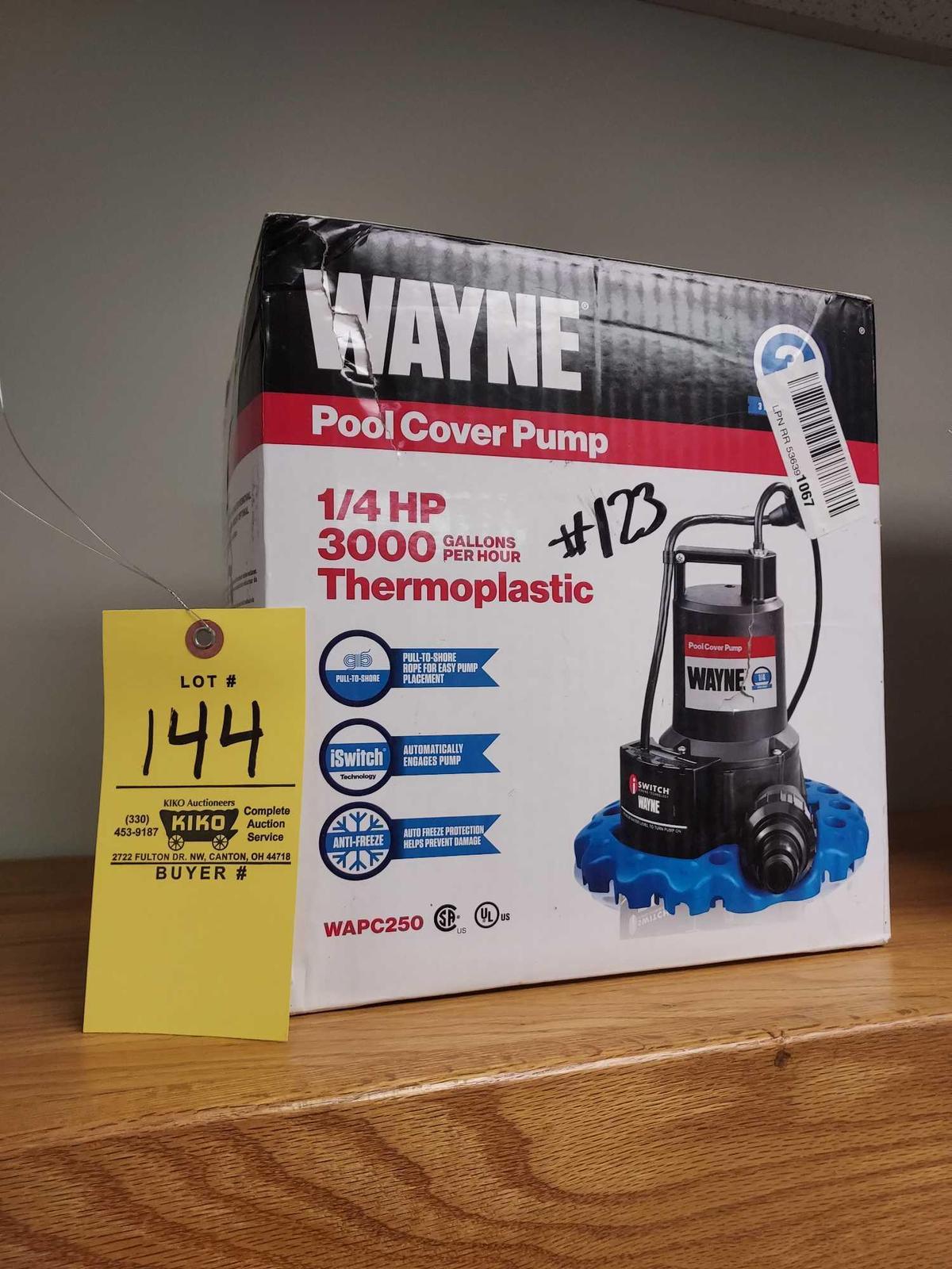 NIB Wayne Pool Cover Pump