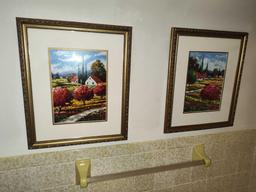 4 Prints in Upstairs Bathroom