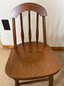 Pair of Wood Youth Chairs