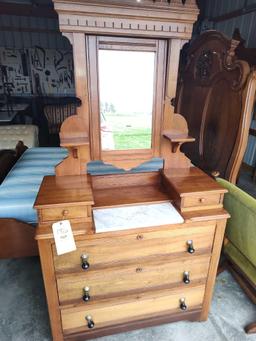 Victorian Dresser W/ Marble Insert