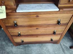 Victorian Dresser W/ Marble Insert