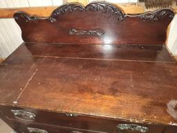 Oak Highboy Dresser