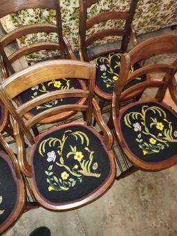 6 Victorian Chairs