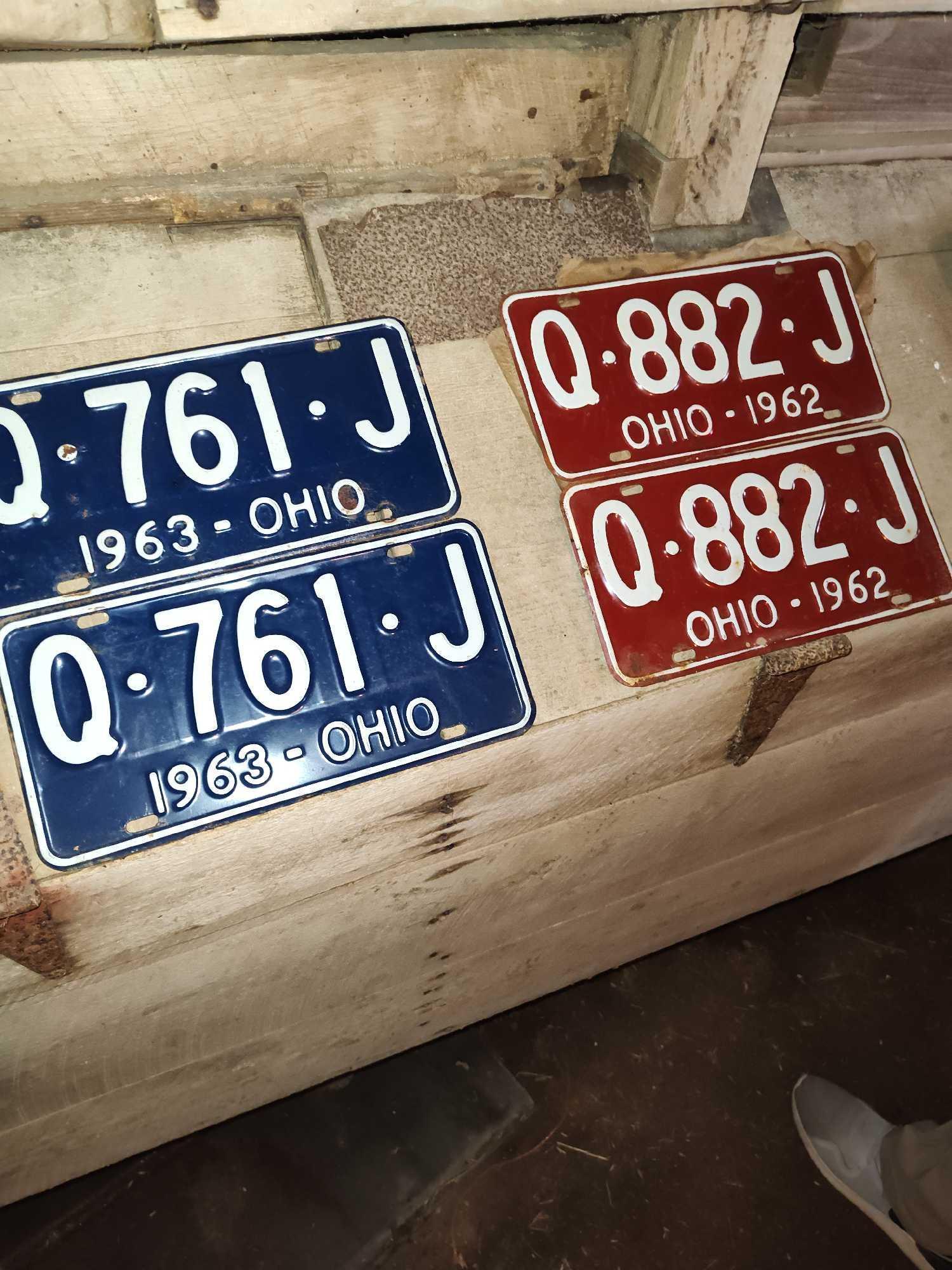 Vintage License Plates Mostly Pairs 1959 - 1974, & Others