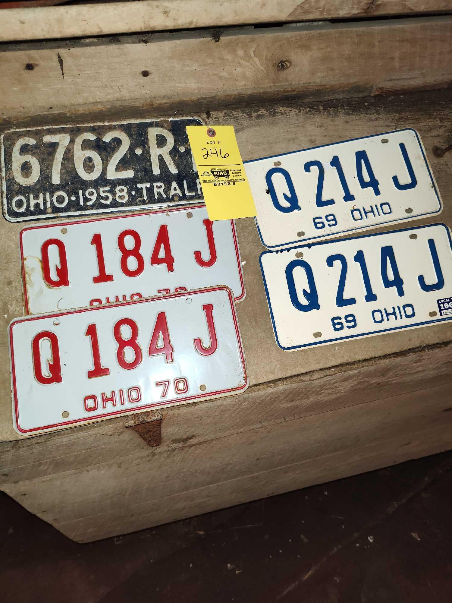 Vintage License Plates Mostly Pairs 1959 - 1974, & Others