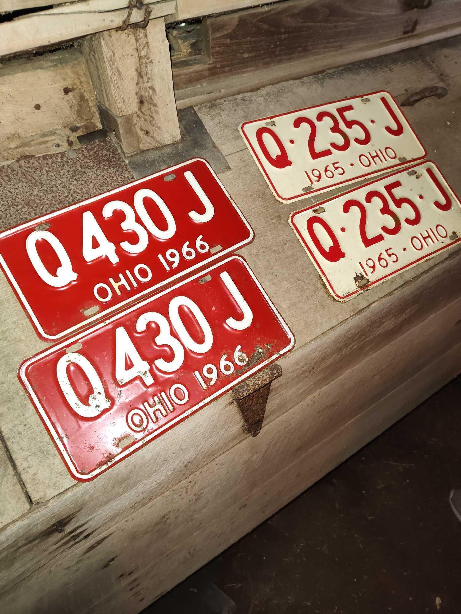 Vintage License Plates Mostly Pairs 1959 - 1974, & Others