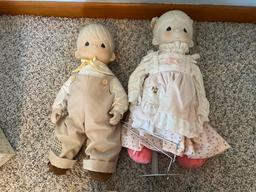 (2) Precious Moments Dolls Boy and Girl
