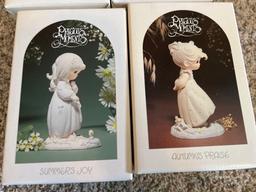 (4) Precious Moments Figurines Four Seasons Series