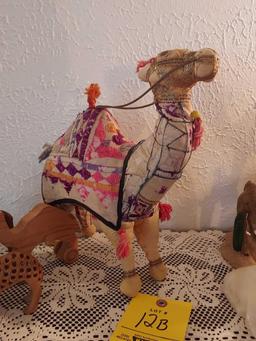 Assortment of Small Camel Decor & Stuffed Camel Decoration