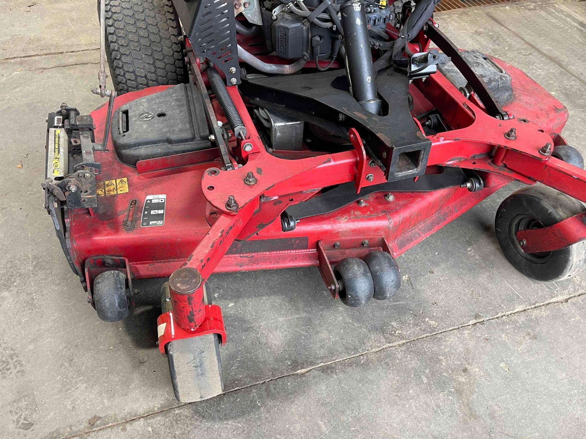 Toro grandstand, multiforce mower, 60 inches, approx 2,000 hrs (showing 253 hours).