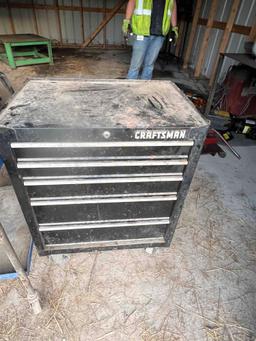 craftsman rolling box with miscellaneous tools