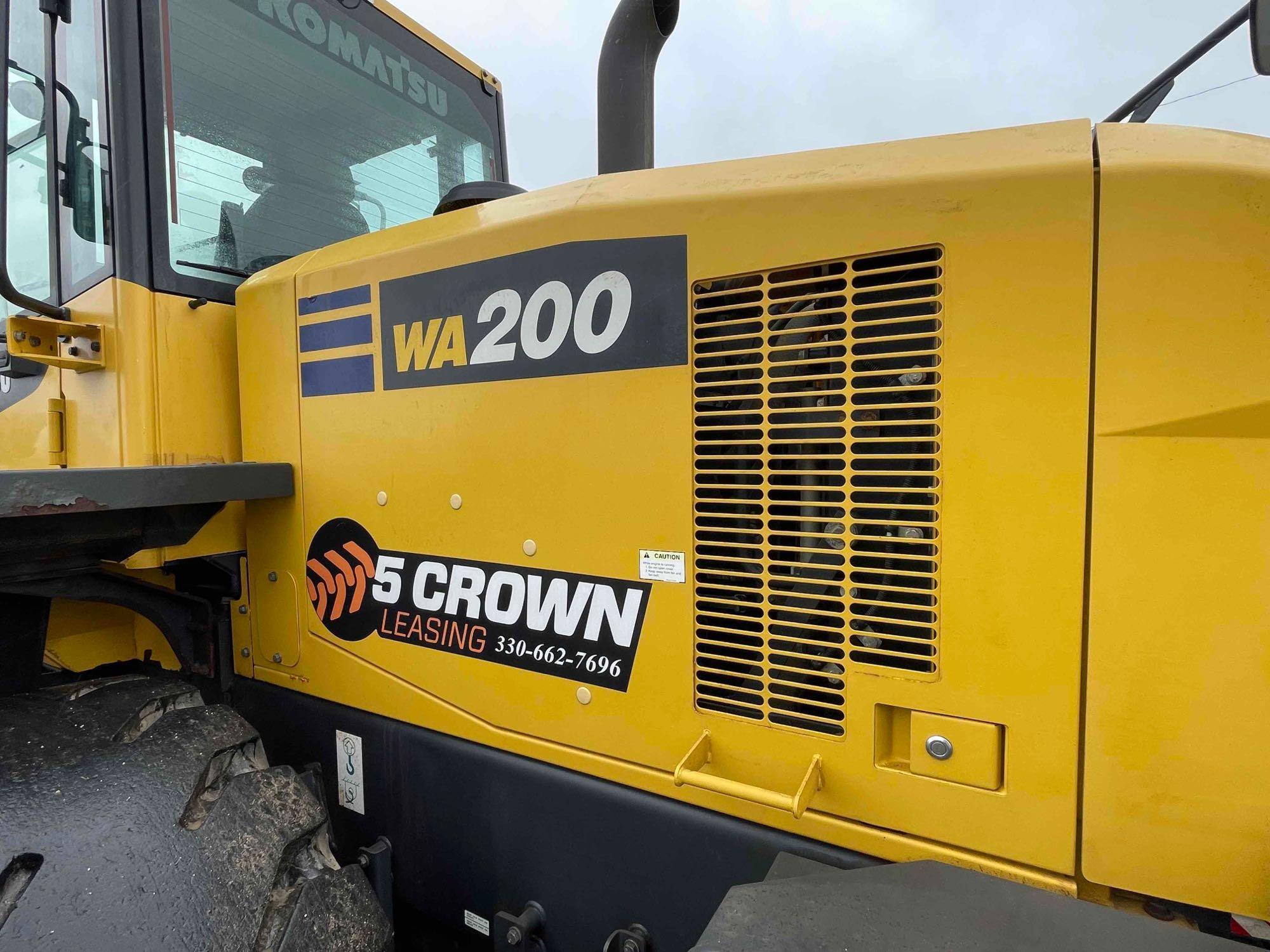 2016 Komatsu WA 200-7 Wheel Loader with hyd. quick coupler. 5,397 hrs, very clean