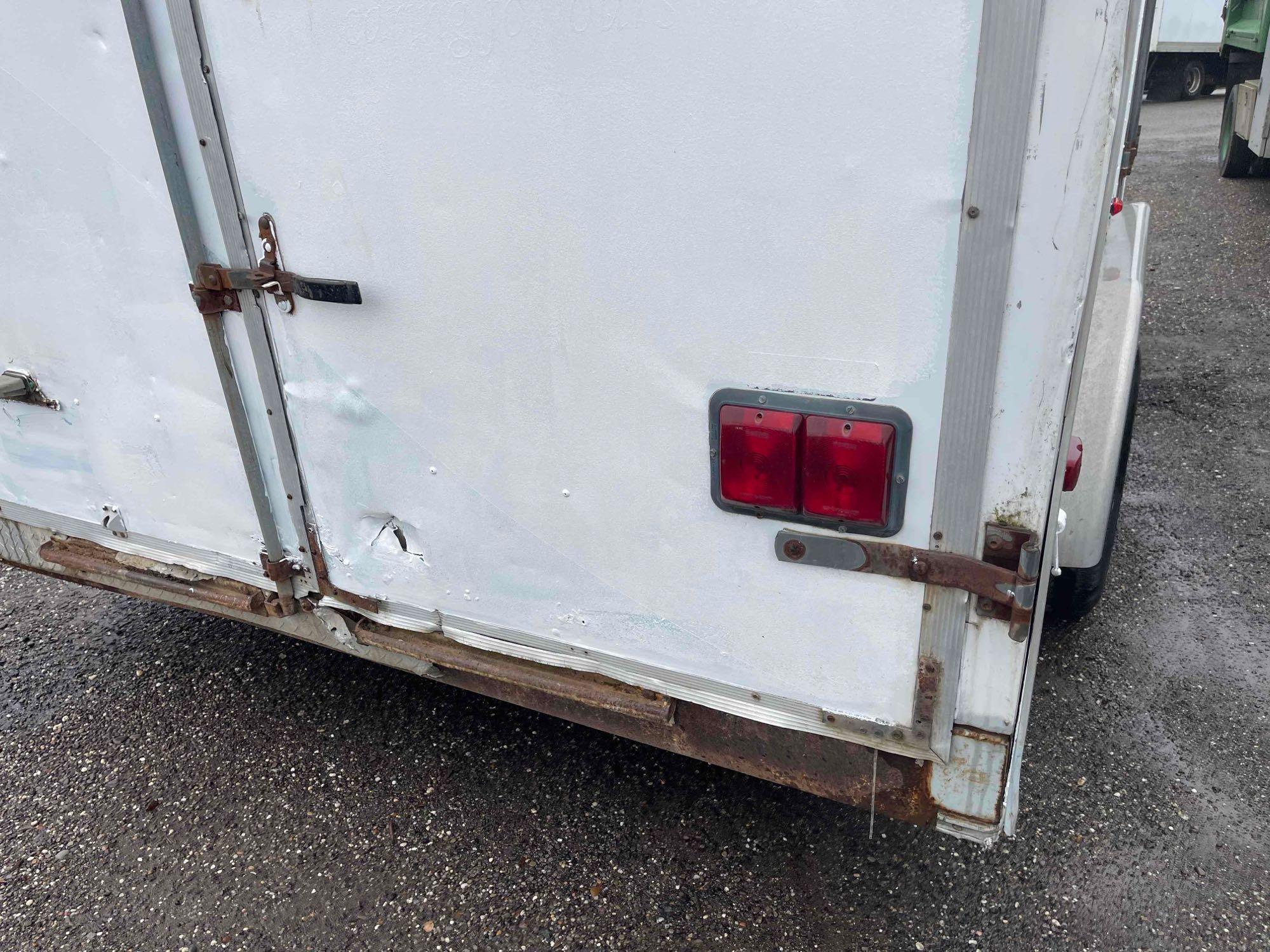 2001 (7 1/2ft x 14ft) cargo trailer with barn doors.