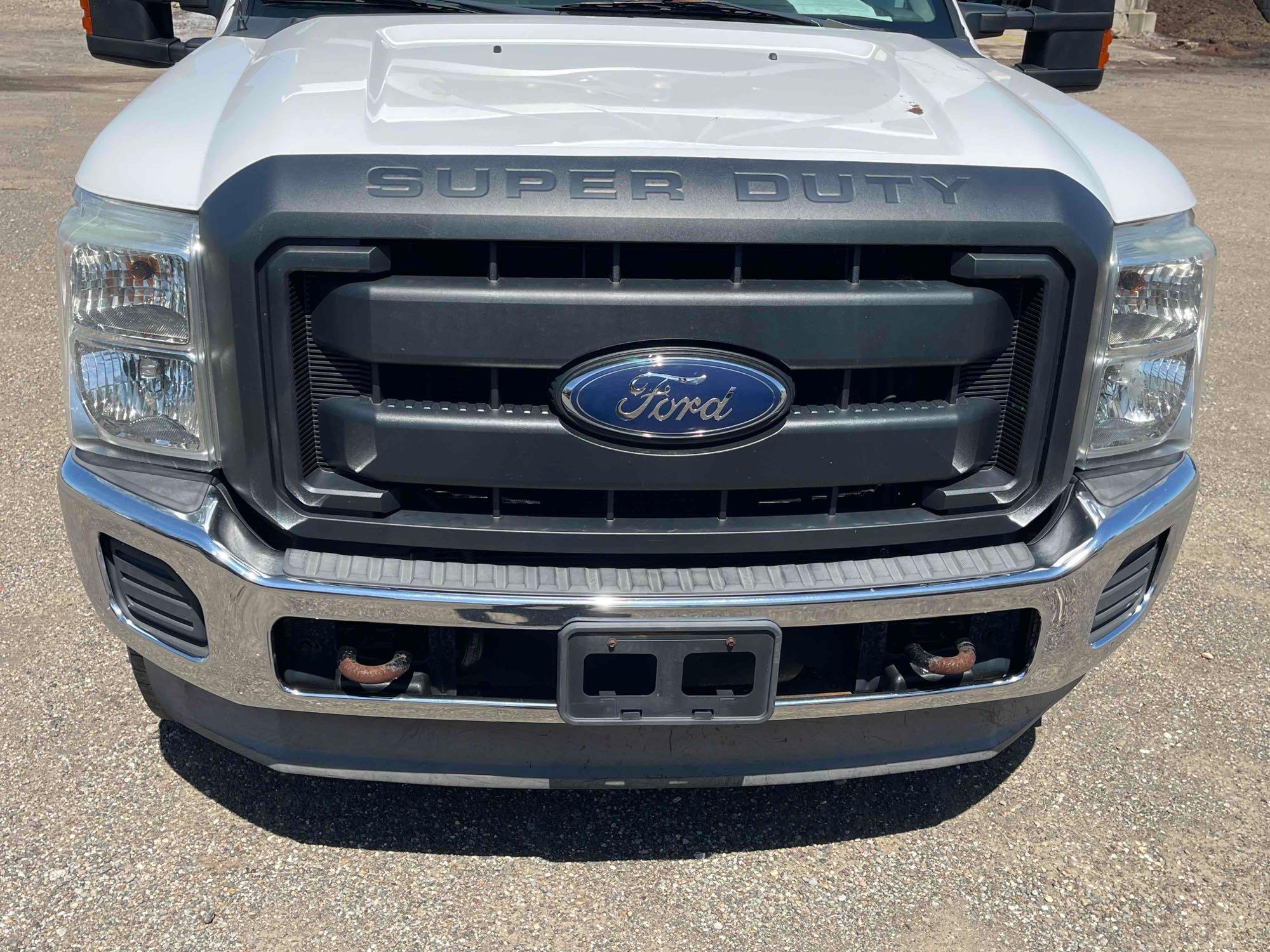 2013 Ford F-350 Dump Truck 8ft. 4x4 with alum toolbox; 91,163 mi