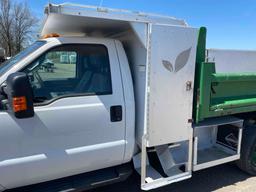 2013 Ford F-350 Dump Truck 8ft. 4x4 with alum toolbox; 91,163 mi