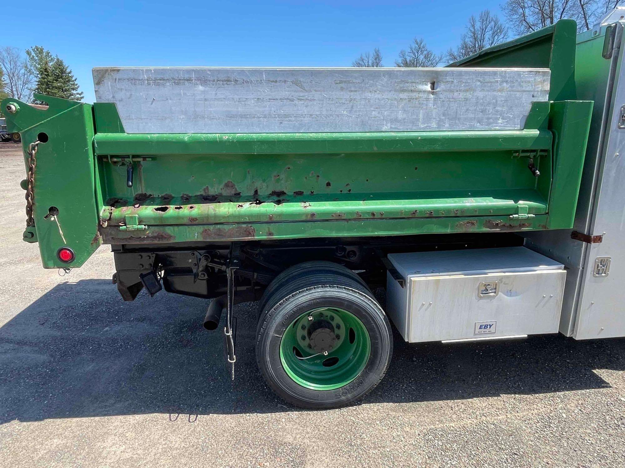 2014 Ford F-550 Dump Truck 4x4 with alum toolbox; 93,377 mi