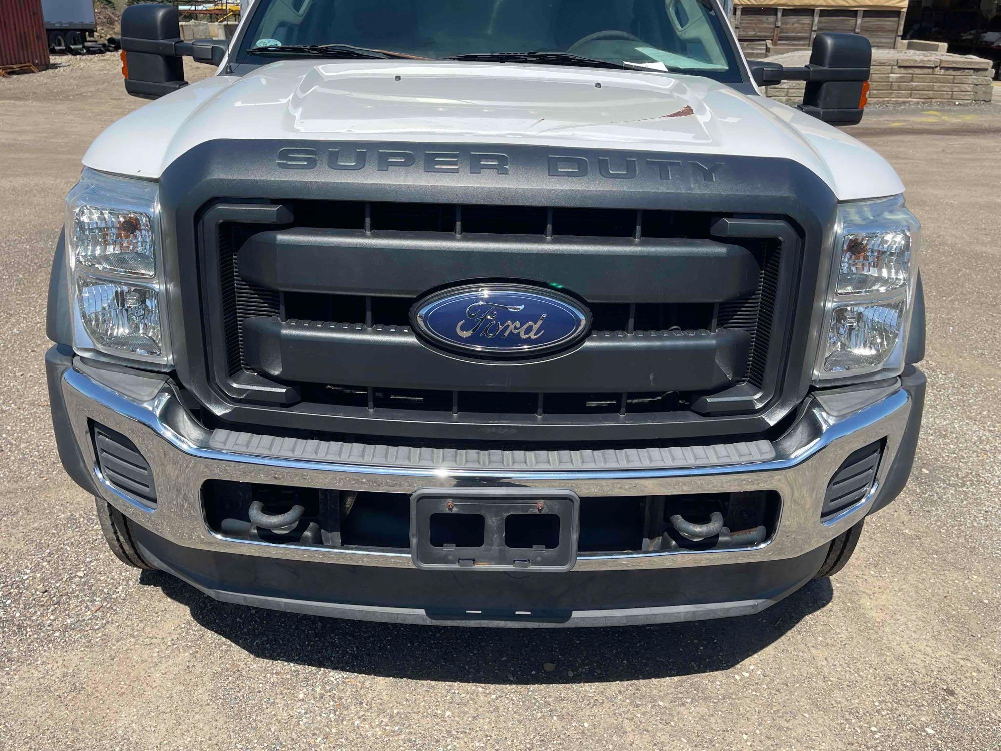 2014 Ford F-550 Dump Truck 4x4 with alum toolbox; 93,377 mi