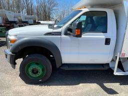 2014 Ford F-550 Dump Truck 4x4 with alum toolbox; 93,377 mi