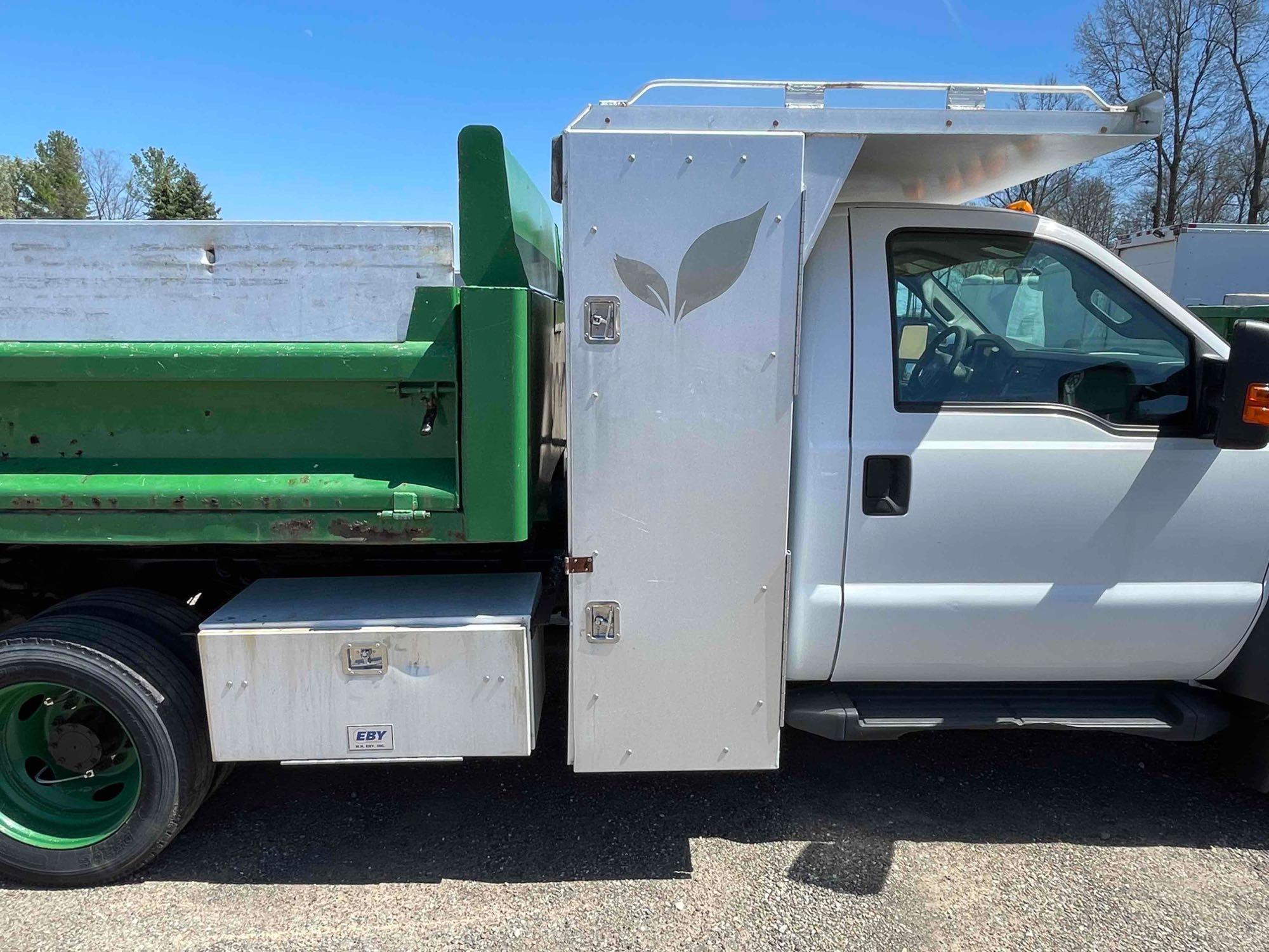 2014 Ford F-550 Dump Truck 4x4 with alum toolbox; 93,377 mi