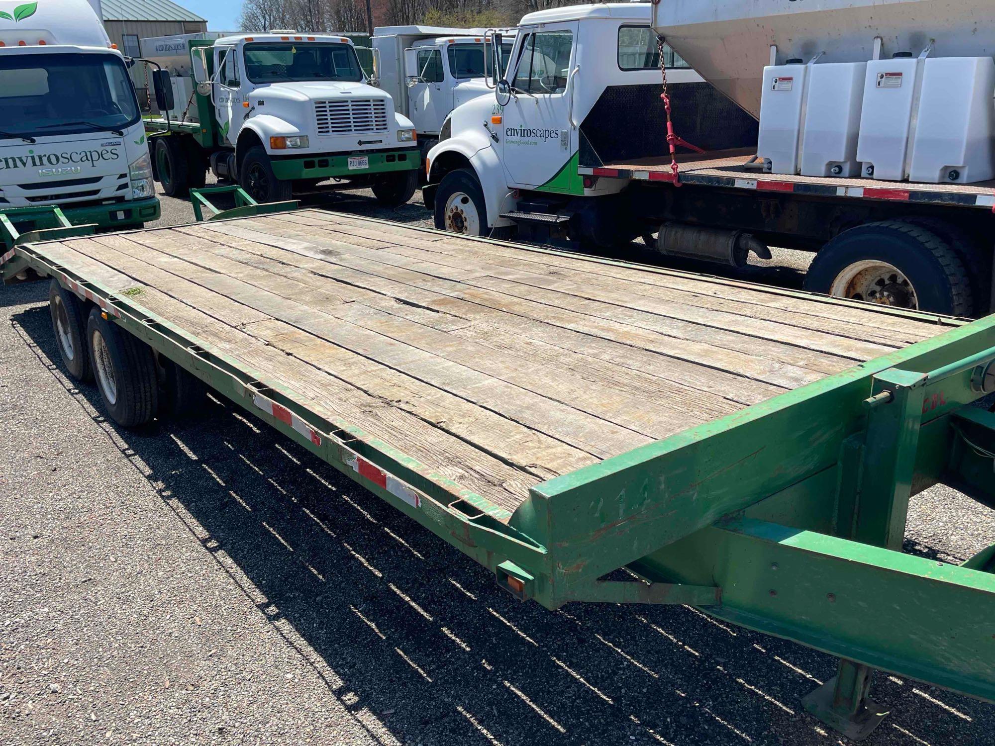 1991 Cleveland Deck Over Trailer, 90 inches x 20 ft + 5 ft beavertail