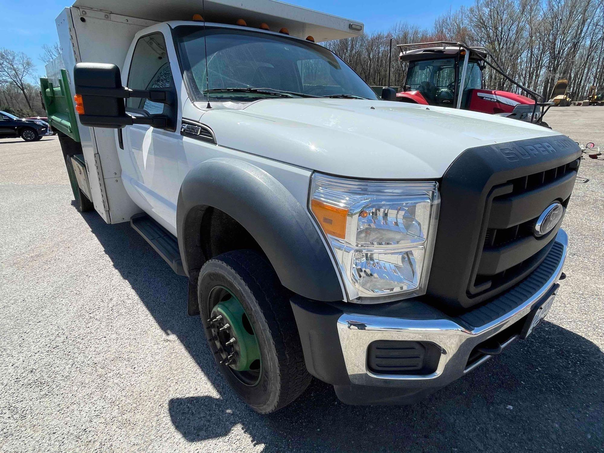 2014 Ford F-550 Dump Truck 4x4 with alum toolbox; 83,278 mi.