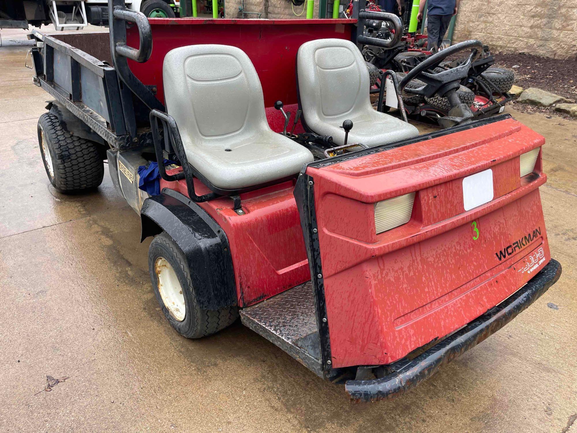 Toro Workman 4x4 utility vehicle, (Trans. needs work)