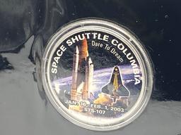 2003 American Silver Eagle .999 Silver Space Shuttle Columbia