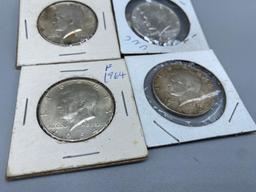 1964 Kennedy Half Dollars better grade bid x 4