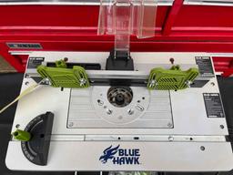 Blue Hawk Model 1034.2 router table with router