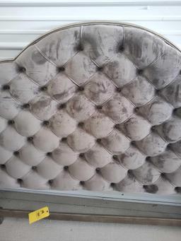 Grey Fabric Headboard King Size