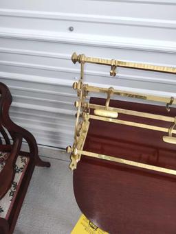 Brass Coat Shelf Rack