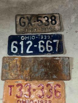 Early 1900s Ohio License Plates