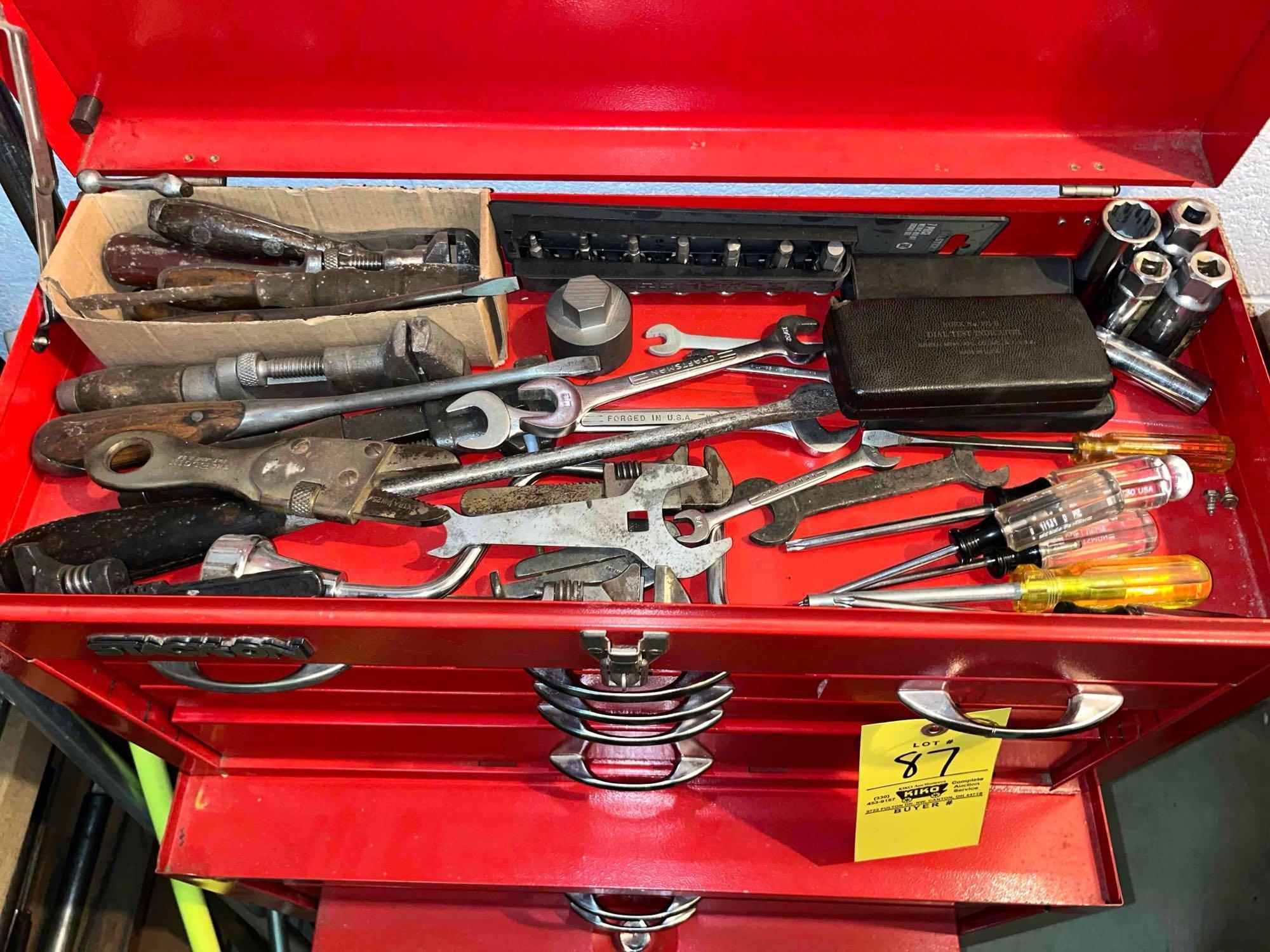 Stack On Tool Box wit Tooling Contents