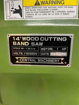 Central Machinery 14in Wood Cutting Bandsaw