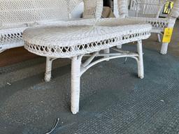 (4) Piece Wicker Set