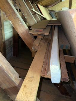 Assorted Lumber and Chairs