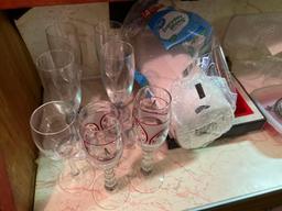 Bar Glasses, Mugs, Plastic Cups and Plates