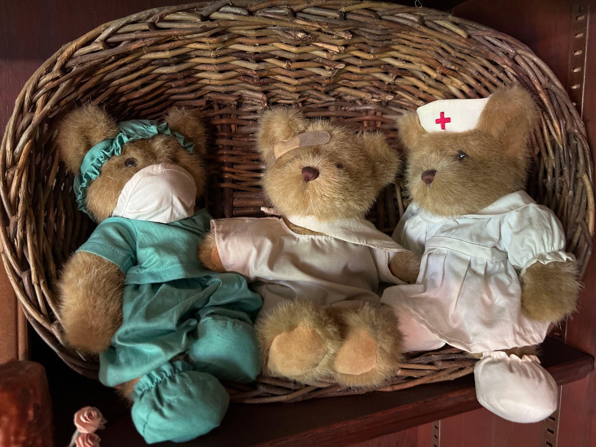 Stuffed Teddy Bears, Decor, Clock