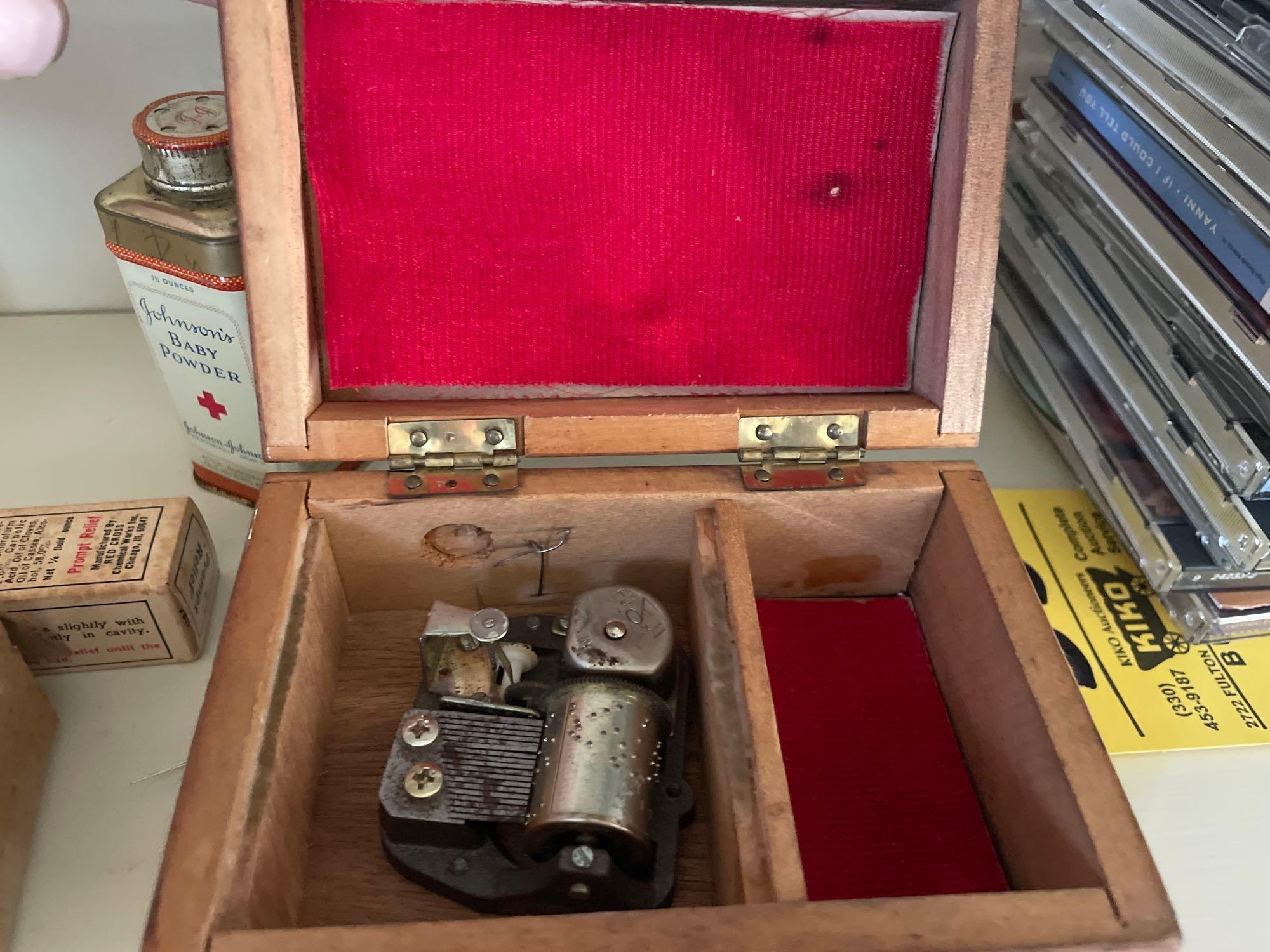 Music Box, Various Decor, Vintage Medicinal Boxes