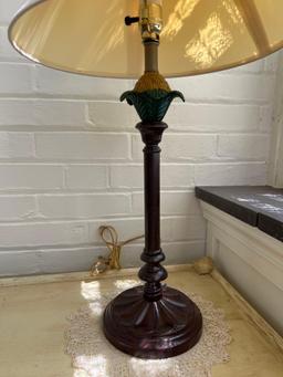 Side with Table Lamp