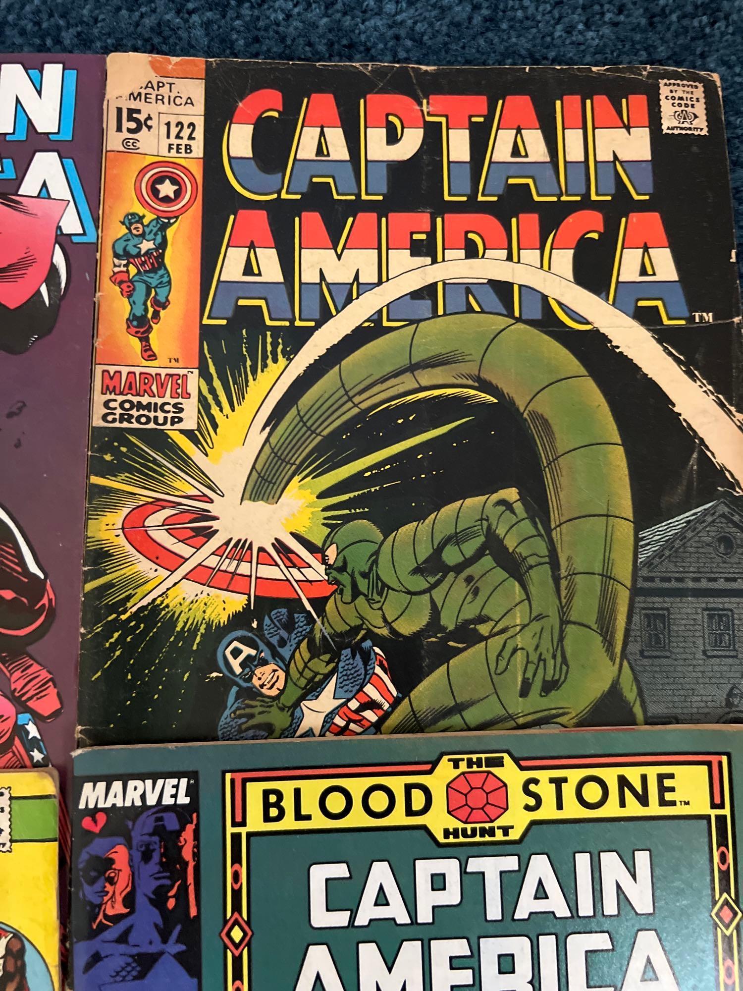 (24) Vintage Marvel Captain America Comic Books