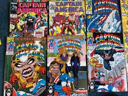 (24) Vintage Marvel Captain America Comic Books