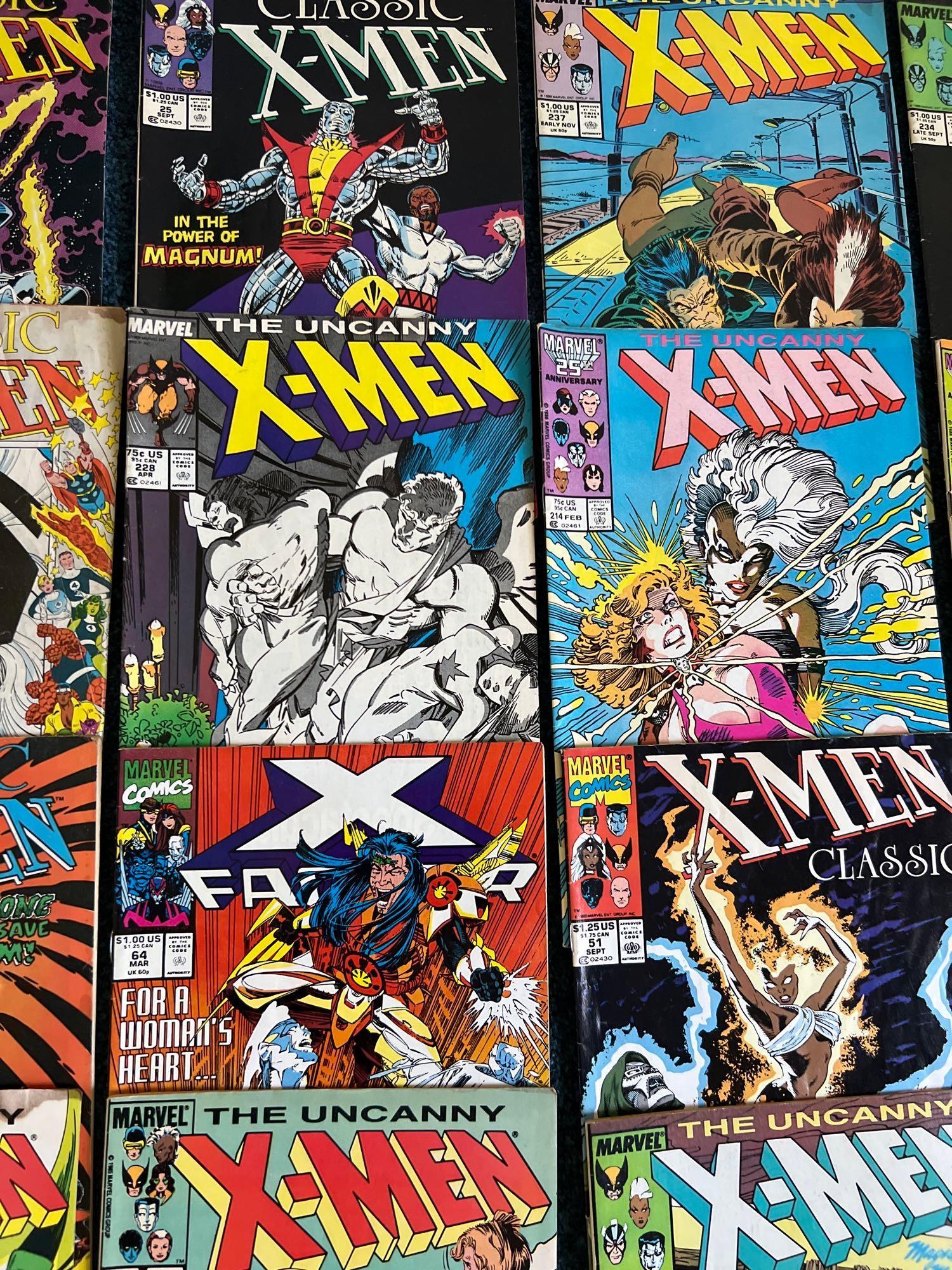 (26) Vintage Marvel X-Men Comic Books